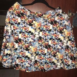 Floral printed skirt